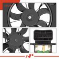 Single Radiator Cooling Fan Assembly with Shroud for 2011 Kia Soul