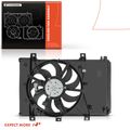 Single Radiator Cooling Fan Assembly with Shroud for 2020 Toyota Yaris