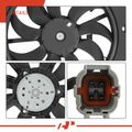 Single Radiator Cooling Fan Assembly with Shroud for 2020 Toyota Yaris