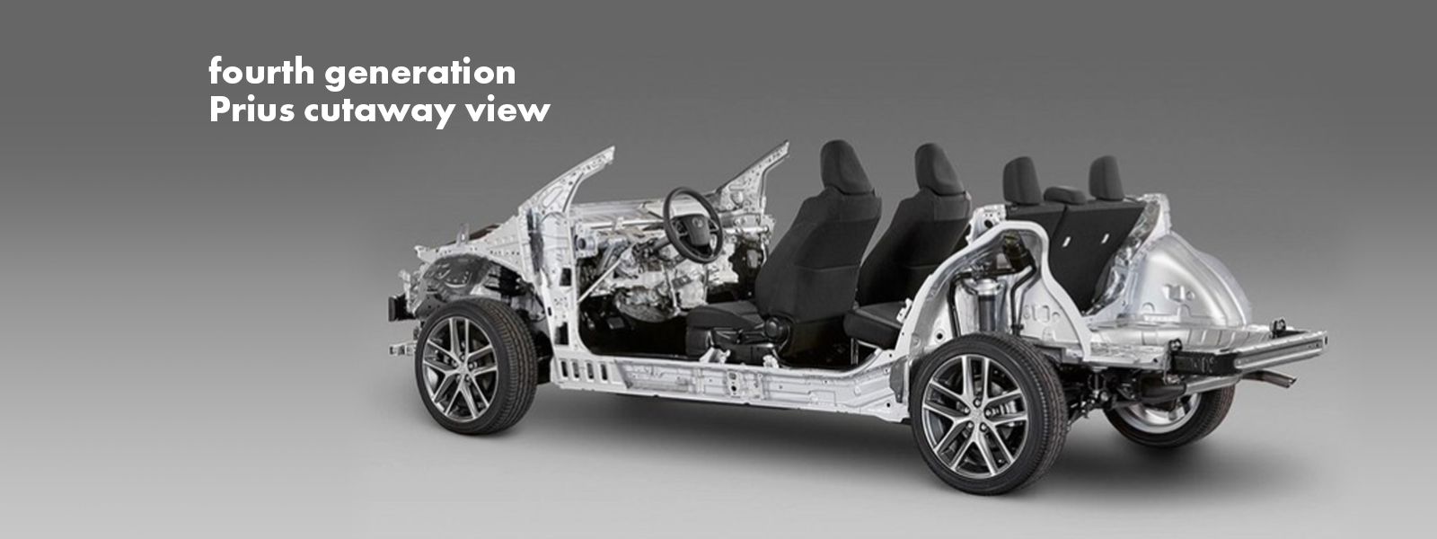 Perspective view of the fourth generation Toyota Prius