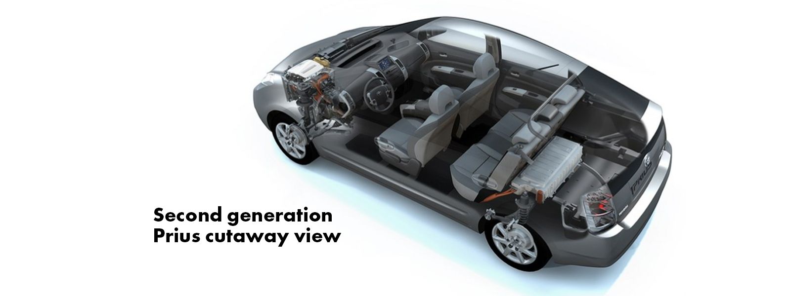 Perspective view of the second generation Toyota Prius