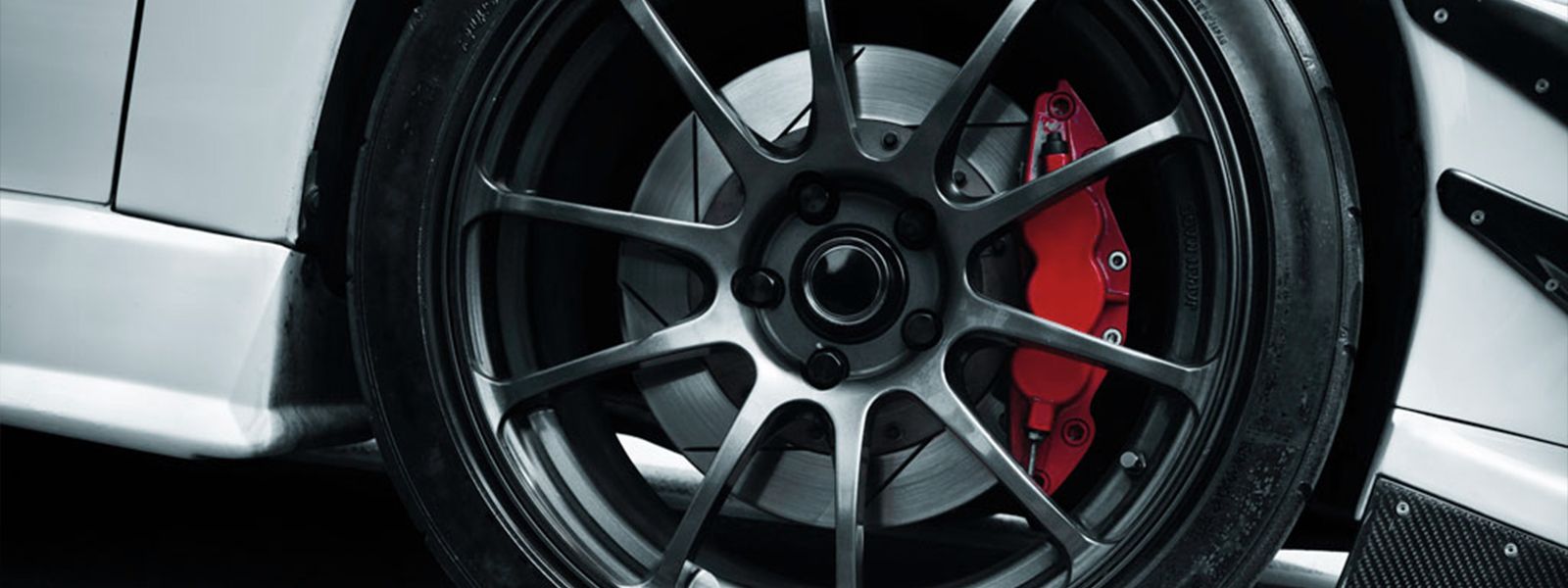 Brake rotor on the wheel