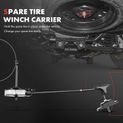 Spare Tire Winch Carrier Hoist for Hyundai Santa Fe 2013-2018 Built in Korea