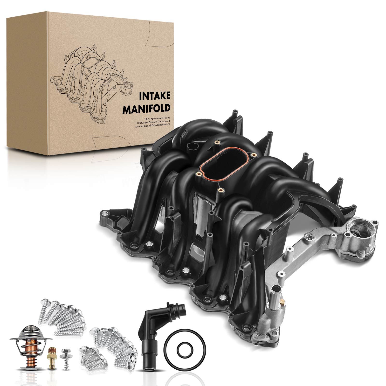 Upper Intake Manifold with Gaskets for 2007 Ford E-350 Super Duty 5.4L V8