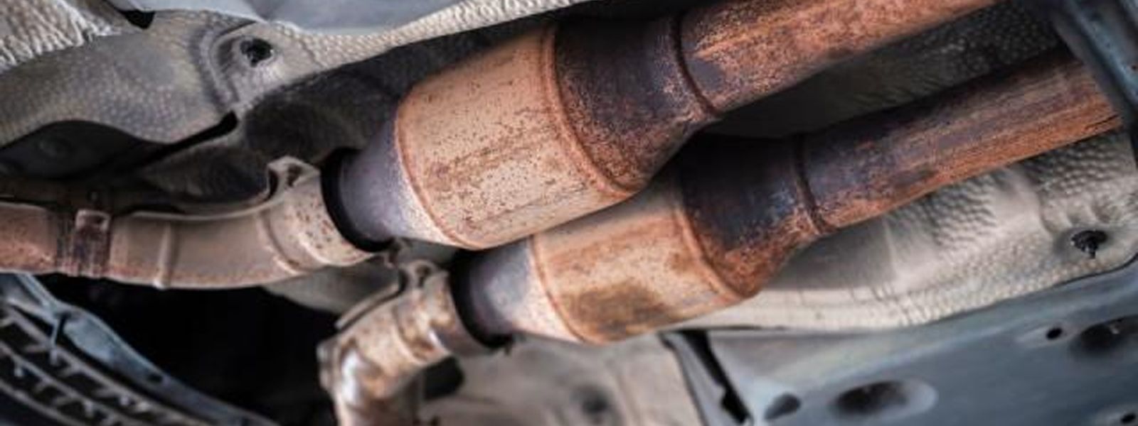 catalytic converter in the vehicle's emission control system