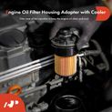 Engine Oil Cooler Filter Housing with Sensor for Dodge Avenger Chrysler Jeep