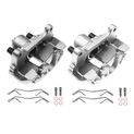 2 Pcs Front Disc Brake Calipers with Bracket for VW Jetta Passat Beetle Audi A3
