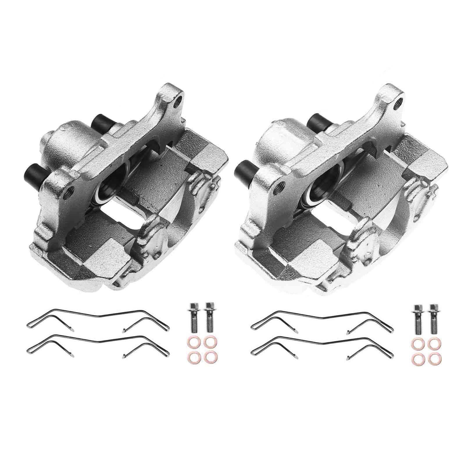 2 Pcs Front Disc Brake Calipers with Bracket