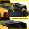 5 ft Bed Hard Quad Fold Tonneau Cover with Automatic Locking for 2019 Toyota Tacoma