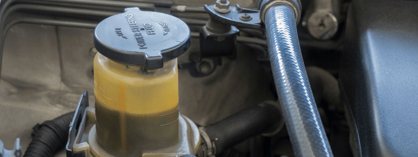 a power steering tank