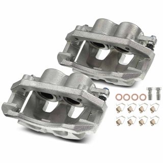 2 Pcs Front Brake Caliper with Bracket for Chrysler Aspen Dodge Ram 1500 Dakota