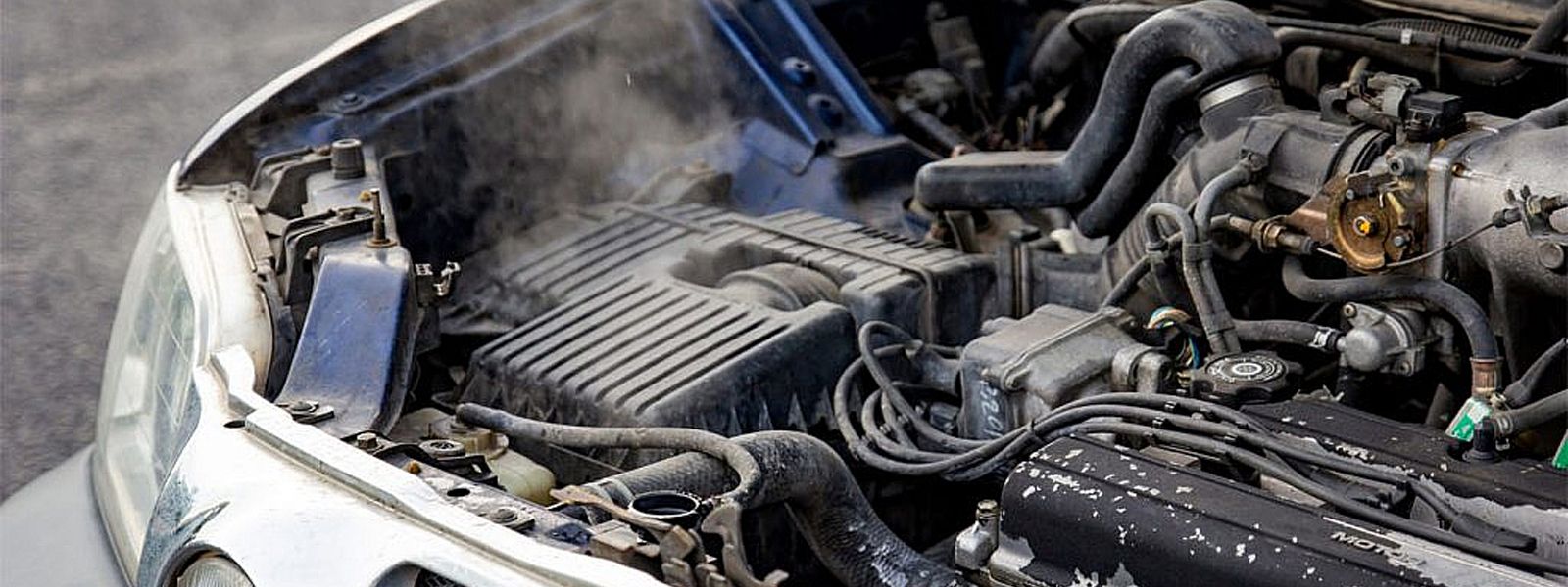 Check the auxiliary water pump near the engine