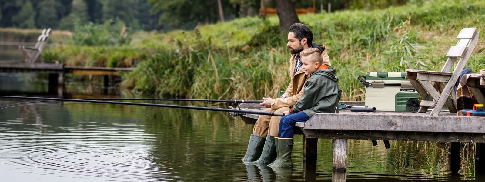 Portable car fridge keeps you fresh at all times.