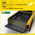 6.1 ft Bed Hard Quad Fold Tonneau Cover with Automatic Locking for 2009 Nissan Frontier