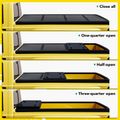 5 ft Bed Hard Quad Fold Tonneau Cover with Automatic Locking for 2019 Toyota Tacoma