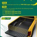 6.75 FT Bed Roll-up Tonneau Cover for 2001 Ford F-350 Super Duty