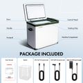 12 Volt Portable Car Fridge Refrigerator, 47QT/44.5L Fridgefor Roadtrip, Camping, Travel, RV, USB Charging, Outdoor Use