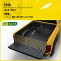 6.6 ft Bed Hard Quad Fold Tonneau Cover with Auto Locking for 2019 Ford F-150