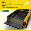 5.6 ft Bed Hard Quad Fold Tonneau Cover with Auto Locking for 2023 Toyota Tundra