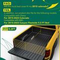 5.17 FT Bed Soft Roll-up Tonneau Cover with Auto Locking for 2022 Chevrolet Colorado