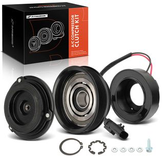 AC Compressor Clutch Kit with 6-Groove Pulley for Dodge Charger Challenger Jeep