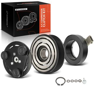 AC Compressor Clutch Kit with 8-Groove Pulley for Ford F-150 Escape Lincoln