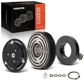 AC Compressor Clutch Kit with 6-Groove Pulley for Ford F-150 E-150 Econoline Mazda