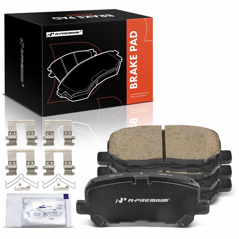 4 Pcs Rear Ceramic Brake Pads for 2012 Honda Odyssey