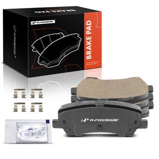 4 Pcs Rear Driver & Passenger Ceramic Brake Pads for Ford Mustang 2015-2020