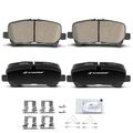 4 Pcs Rear Ceramic Brake Pads for 2017-2023 Honda Ridgeline