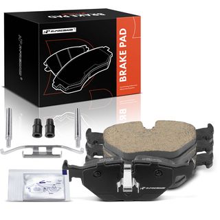 thumbnail image 2 of Rear Disc Brake Rotors & Ceramic Pads Kit For BMW 320i, 323i, 328i – 10.87-inch (276mm) – Vented, Plain – 5-Lug 2 of 5