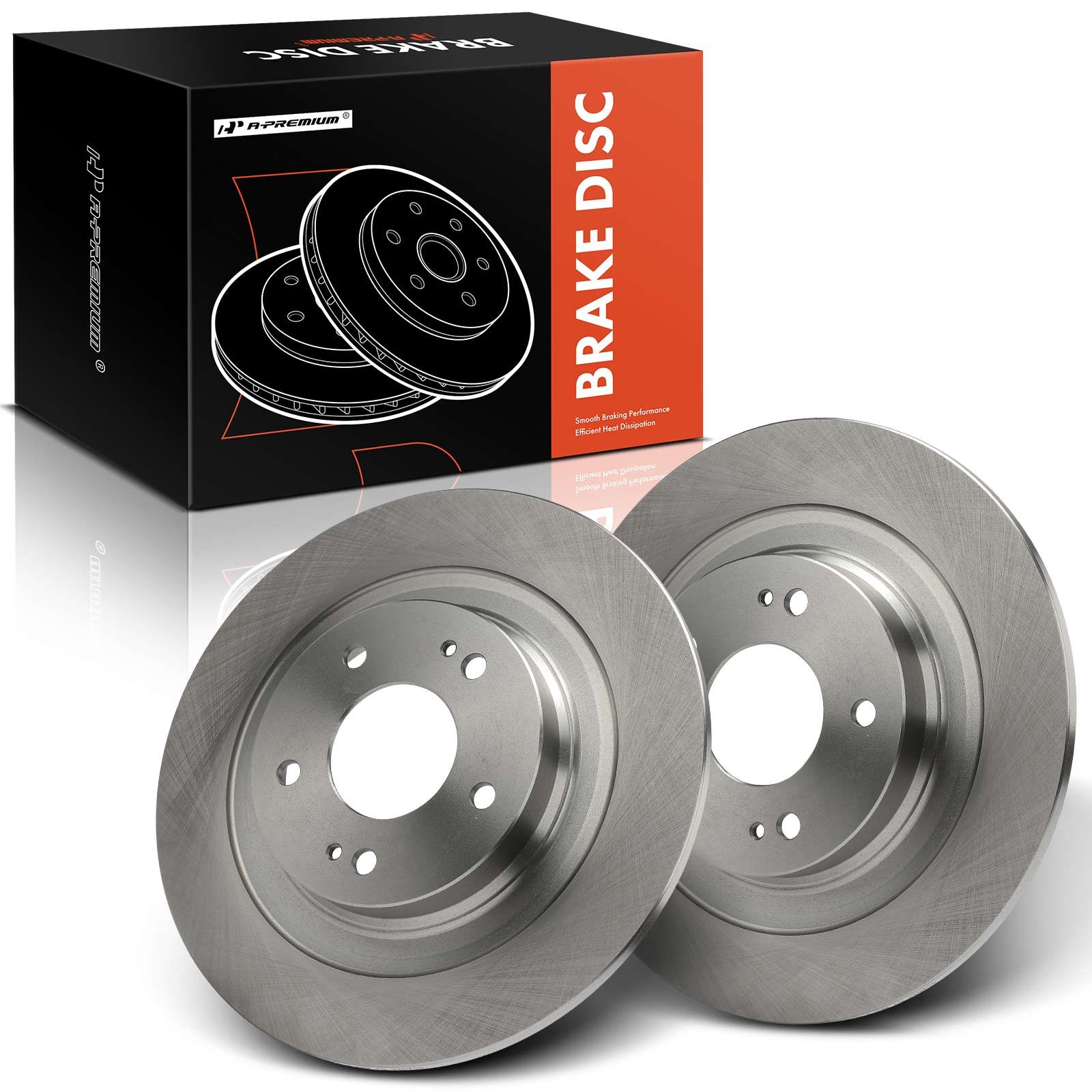 2 Pcs Rear Disc Brake Rotors for 2019 Mitsubishi Outlander PHEV