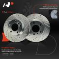 2 Pcs Front Drilled Brake Rotors for Mini Cooper Countryman Cooper Paceman