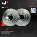 2 Pcs Rear Drilled Brake Rotors for 2013 Mini Cooper Paceman