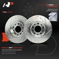 2 Pcs Rear Drilled Brake Rotors for 2016 Jeep Cherokee