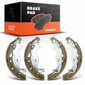 4 Pcs Rear Ceramic Brake Shoes for 2018 Toyota Yaris iA