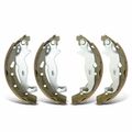 4 Pcs Rear Ceramic Brake Shoes for 2018 Toyota Yaris iA