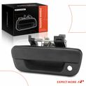 Textured Black Tailgate Latch Handle with Bezel and Keyhole for Chevrolet GMC