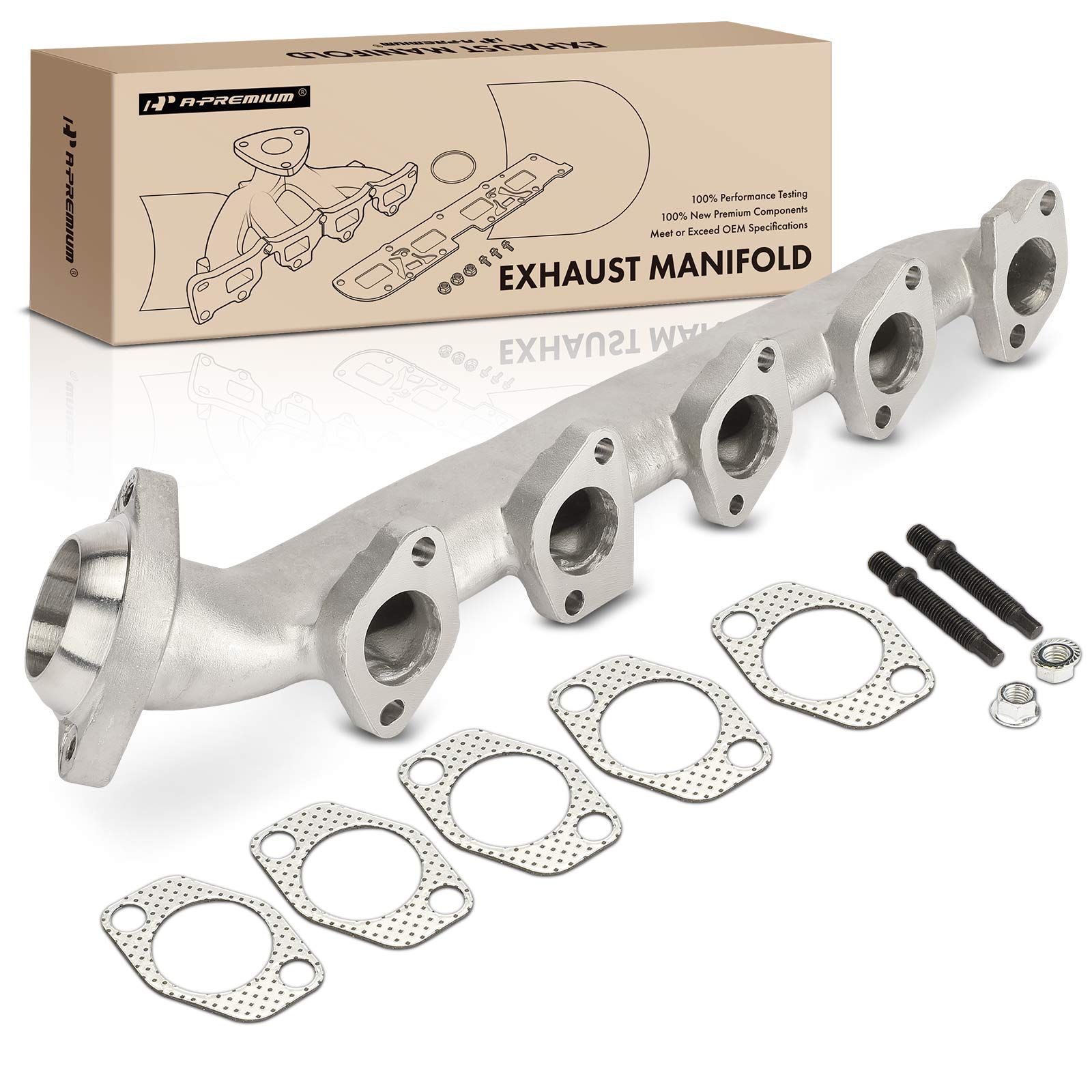 Left Exhaust Manifold with Gasket for Ford F250 Super Duty Excursion