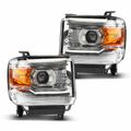 Front Halogen Headlight Lamp Assembly HIR2 9012 for 2014-2015 GMC Sierra 1500