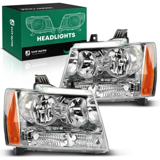 Front Halogen Headlight Lamp Assembly H11 9005 without Bulb for Chevy Tahoe 07-14