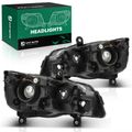 Front Halogen Headlights Assembly H11 without Bulb for 2015 Dodge Grand Caravan