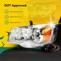 Front Halogen Headlights Assembly H11 without Bulb for 2015 Dodge Grand Caravan