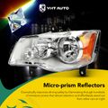 Front Halogen Headlights Assembly H11 without Bulb for 2015 Dodge Grand Caravan