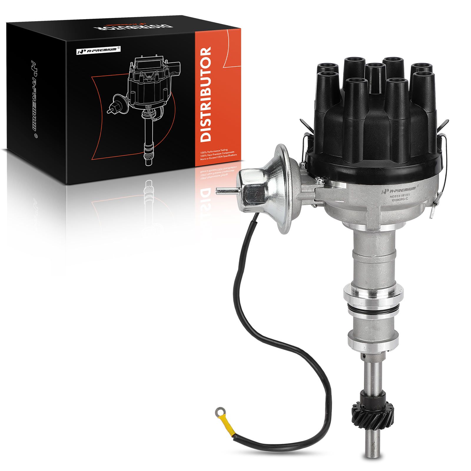Ignition Distributor with Cap & Rotor for Ford F250 F350 Mercury