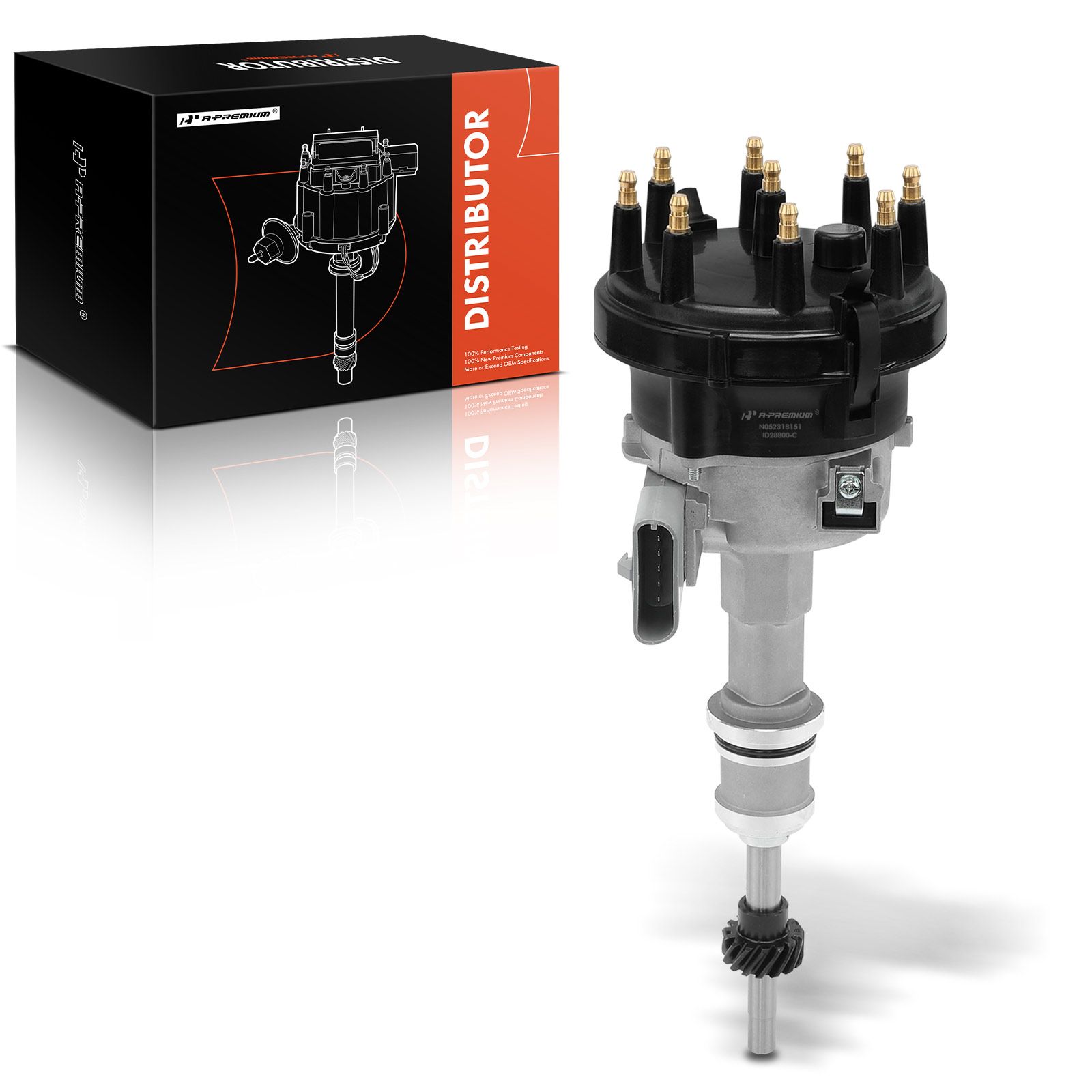 Ignition Distributor with Cap & Rotor for Ford F-150 F-250 Bronco 1985 ...