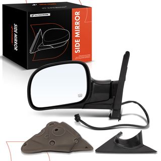Driver Black Power Heated Mirror for Dodge Caravan Chrysler Town & Country