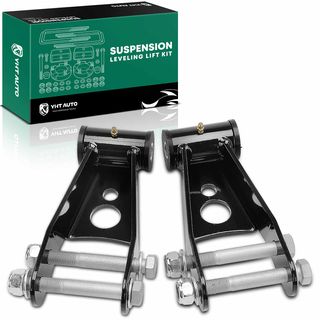1-inch to 2-inch Rear Drop Shackles Lowering Kit for Chevy Silverado 1500 GMC