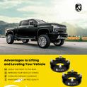 2-inch Front Leveling Lift Kit for Toyota Tundra 2007-2023 RWD 4WD