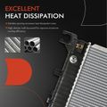 Aluminum Radiator with Transmission Oil Cooler for 2016 Nissan NV3500